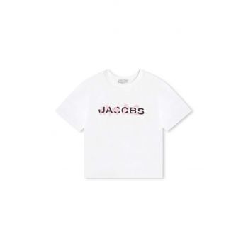 Marc Jacobs tricou de bumbac pentru copii culoarea alb ieftin