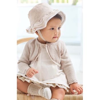 Mayoral Newborn cardigan bebe culoarea bej, light de firma original