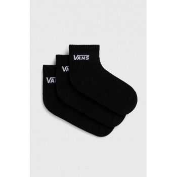 Vans sosete 3-pack femei, culoarea negru