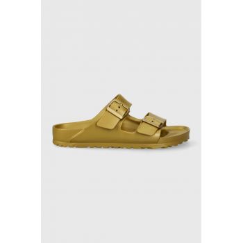 Birkenstock papuci Arizona EVA femei, culoarea auriu, 1022465 ieftini