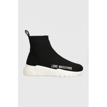 Love Moschino sneakers culoarea negru JA15366G1IIQA00A