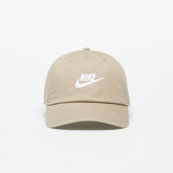 Nike Club Unstructured Futura Wash Cap Khaki/ White ieftin