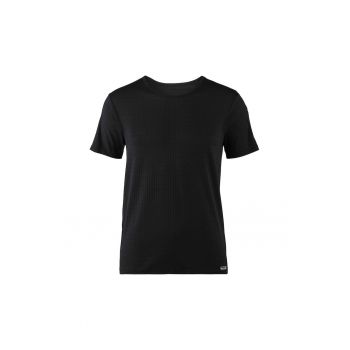 Tricou in carouri cu decolteu rotund