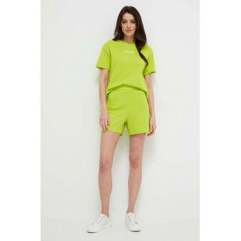 United Colors of Benetton tricou lounge din bumbac culoarea verde