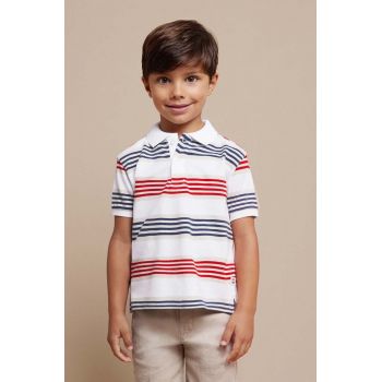Mayoral tricouri polo din bumbac pentru copii culoarea rosu, modelator