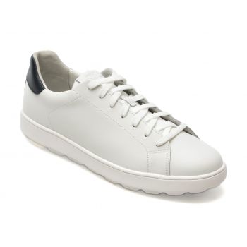 Pantofi GEOX albi, U45GPA, din piele naturala