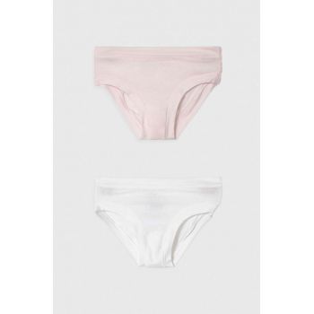 United Colors of Benetton chiloti copii 2-pack culoarea roz