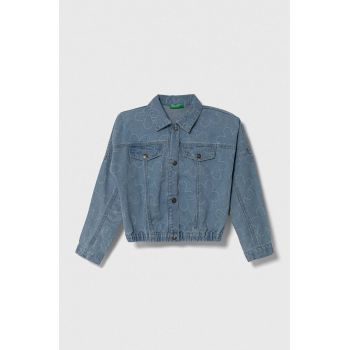 United Colors of Benetton geacă din denim pentru copii