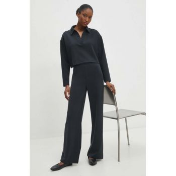 Answear Lab compleu femei, culoarea negru de firma original