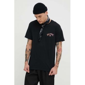 Billabong tricou din bumbac barbati, culoarea negru, cu imprimeu ieftin