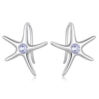 Cercei din argint Starfish ieftin