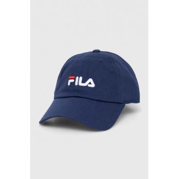 Fila șapcă de baseball din bumbac culoarea albastru marin, cu imprimeu de firma originala