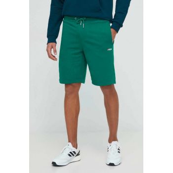 Fila pantaloni scurti barbati, culoarea verde, melanj de firma originali