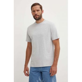 Puma tricou din bumbac MMQ bărbați, culoarea gri, uni 624009