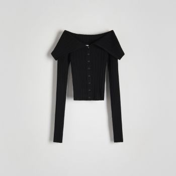 Reserved - Bluză cu conținut ridicat de viscoză - Negru