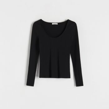 Reserved - Ladies` blouse - Negru