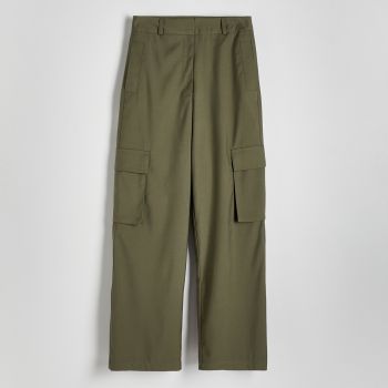 Reserved - Pantaloni cu buzunare cargo - Kaki