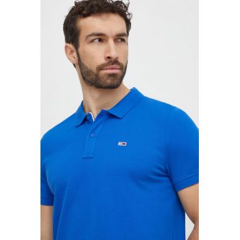 Tommy Jeans polo de bumbac neted