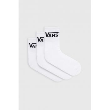 Vans sosete 3-pack barbati, culoarea alb ieftine