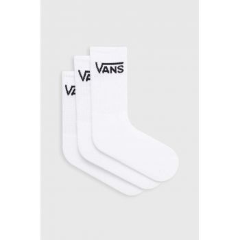 Vans sosete 3-pack femei, culoarea alb