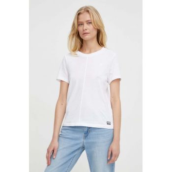 G-Star Raw tricou din bumbac femei, culoarea alb