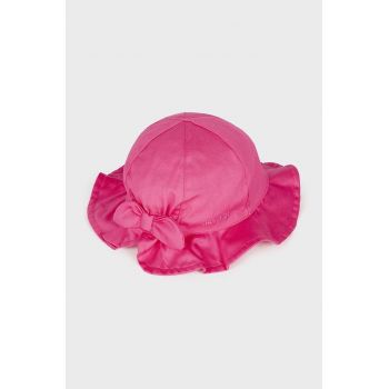 Mayoral pălărie din bumbac pentru copii culoarea roz, bumbac de firma originala