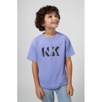 Mayoral tricou de bumbac pentru copii culoarea violet, cu imprimeu