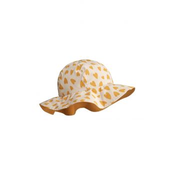 Liewood pălărie reversibilă pentru copii Amelia Reversible Sun Hat culoarea galben