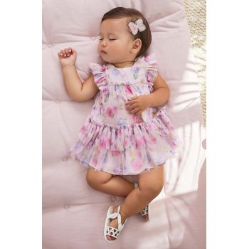 Mayoral Newborn rochie bebe culoarea roz, mini, evazati ieftina