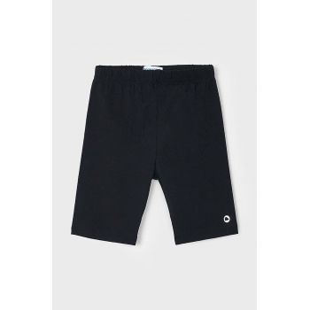 Mayoral pantaloni scurti copii culoarea negru, neted