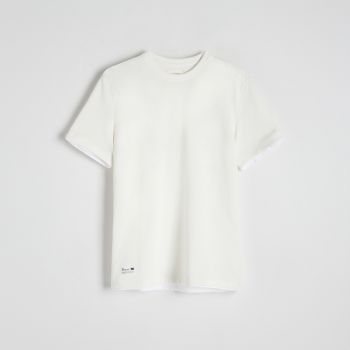 Reserved - T-shirt cu aplicații - Ivory