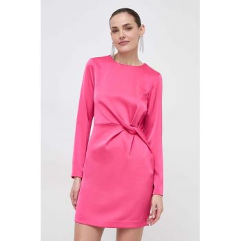 Silvian Heach rochie culoarea roz, mini, drept