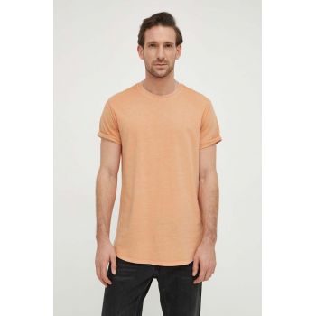 G-Star Raw tricou din bumbac x Sofi Tukker barbati, culoarea portocaliu, neted de firma original