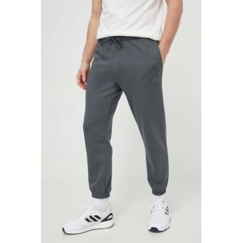 adidas pantaloni de trening culoarea gri, uni IW1187 ieftini