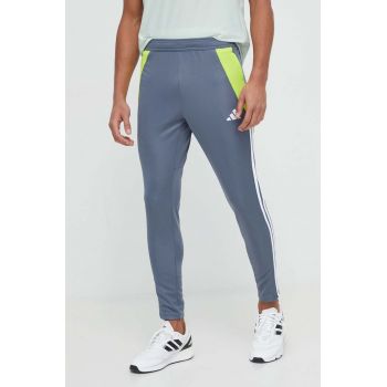 adidas Performance pantaloni de antrenament Tiro 24 culoarea gri, cu model IV6945