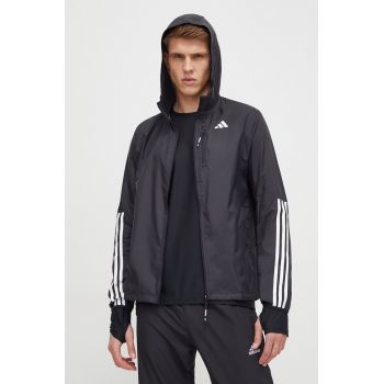 adidas Performance windbreaker culoarea negru, de tranziție IK4986