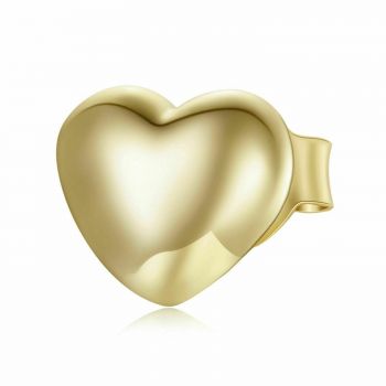 CERCEL din argint Golden Heart Stud de firma originali