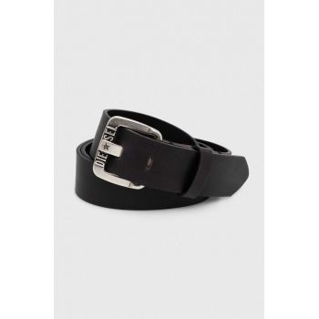 Diesel curea de piele bărbați, culoarea negru X08881.P1913