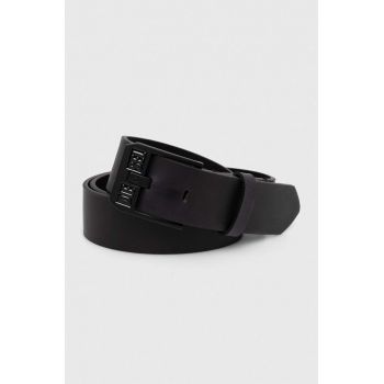 Diesel curea de piele bărbați, culoarea negru X08880.P1913