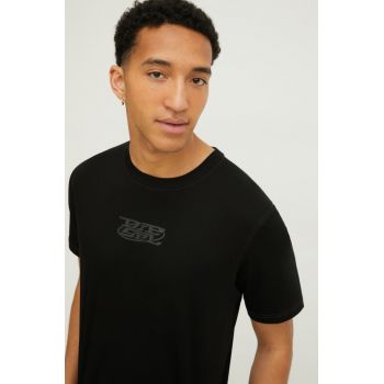 Diesel tricou din bumbac bărbați, culoarea negru, cu imprimeu A12269.0QANW de firma original