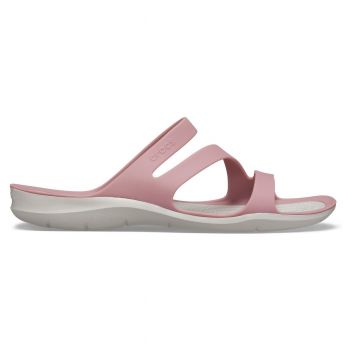 Papuci Crocs Swiftwater Sandal W Roz - Cassis/Pearl White ieftini