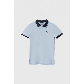 Abercrombie & Fitch tricou polo copii neted