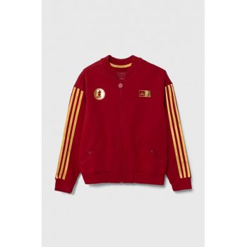 adidas bluza copii x Disney culoarea bordo, cu imprimeu