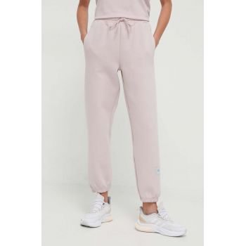 adidas by Stella McCartney pantaloni de trening culoarea roz, uni IU0862 de firma original