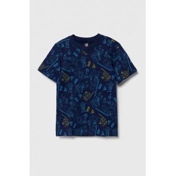 adidas tricou de bumbac pentru copii x Star Wars culoarea albastru marin, modelator