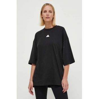 adidas tricou din bumbac femei, culoarea negru IP2264