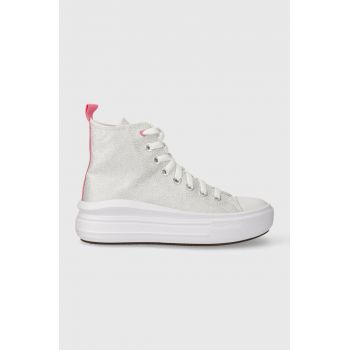 Converse tenisi copii culoarea argintiu