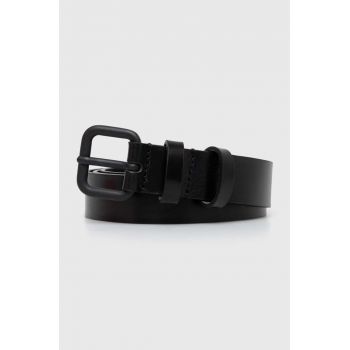 Diesel curea de piele femei, culoarea negru