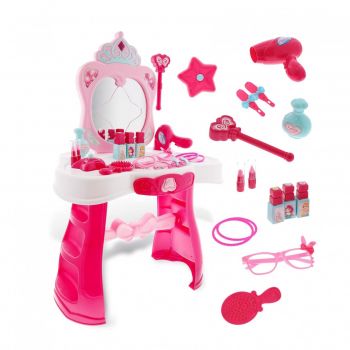 Masuta de toaleta My Magic Princess cu lumini și sunete, baghetă magică și set de accesorii cosmetice