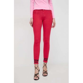 Morgan jeansi femei, culoarea rosu ieftini